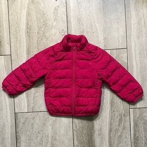 wonder nation Hot Pink Kids Puffer Jacket